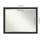 Beveled Bathroom Wall Mirror, Furniture Espresso Narrow Frame